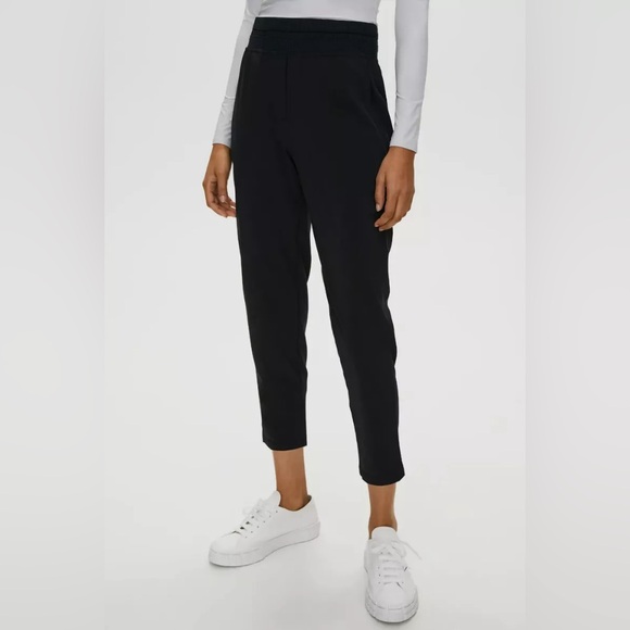 Babaton Arrow Black Pull On High Waisted Joggers - Picture 4 of 10